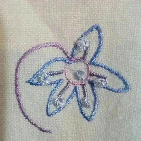 Carroll Reed Womems Linen Pants Size 10 Lined Embroidered Beach - Picture 3 of 13